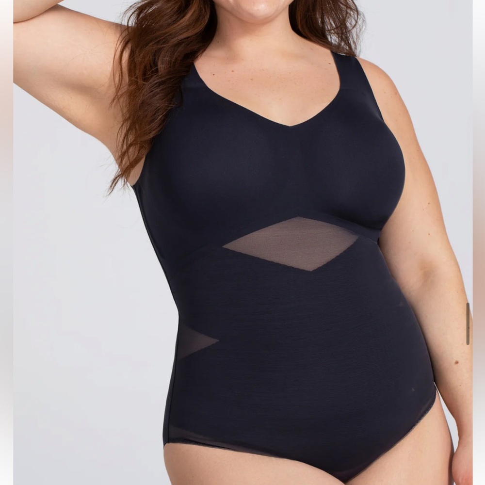 NWT Honeylove Tank Bodysuit in Black 1X